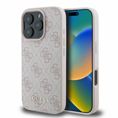 Kryt Guess 4G CLASSIC pro iPhone 16 Pro Max - růžový