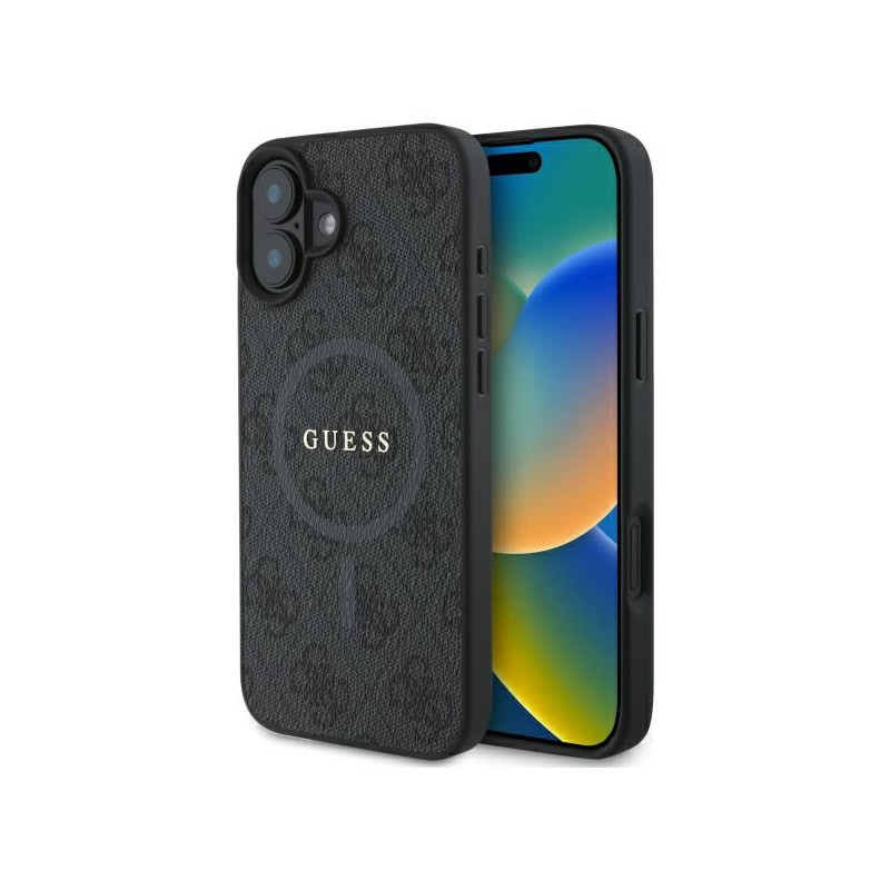 Kryt Guess 4G RING CLASSIC pro iPhone 16 - black