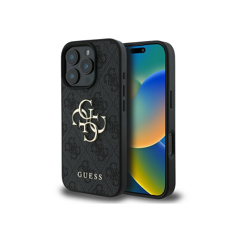 Kryt Guess 4G BIG LOGO pro iPhone 16 Pro - černý