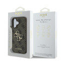 Kryt Guess 4G BIG LOGO pro iPhone 16 - hnědý
