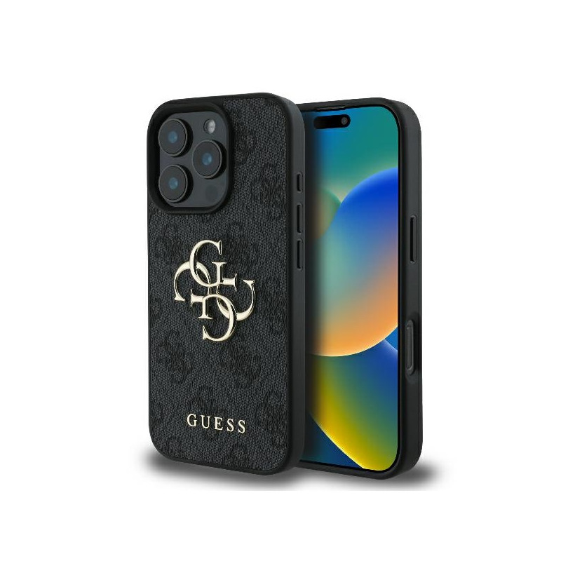 Kryt Guess 4G BIG LOGO pro iPhone 16 Pro Max - černý
