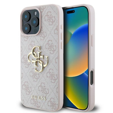 Kryt Guess 4G Big Logo pro iPhone 16 Pro Max - růžová