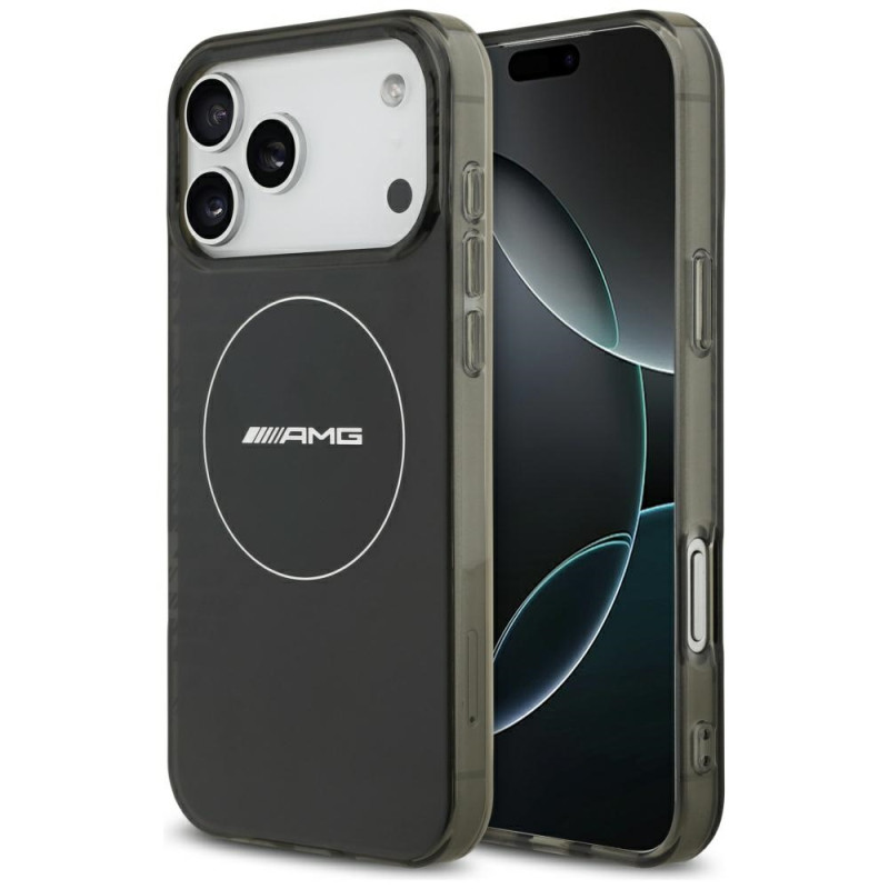 Kryt AMG Double Layer Transparent Smocked MagSafe pro iPhone 17 Pro Max - black