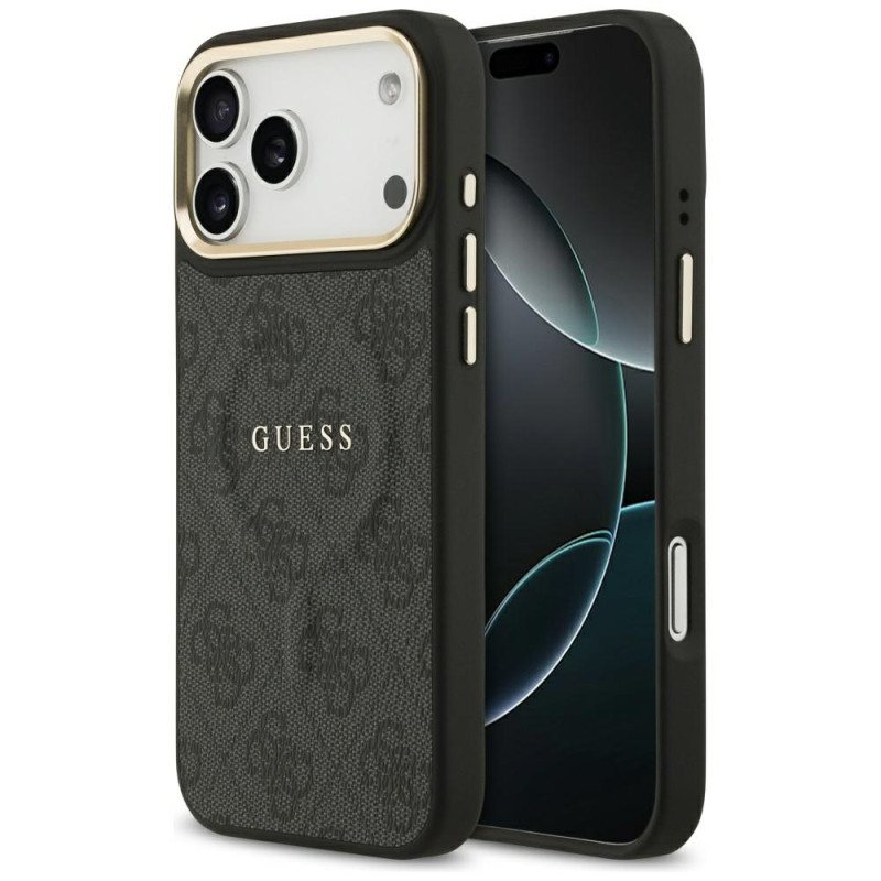 Kryt Guess 4G PU Classic Logo pro iPhone 17 Pro Max - black
