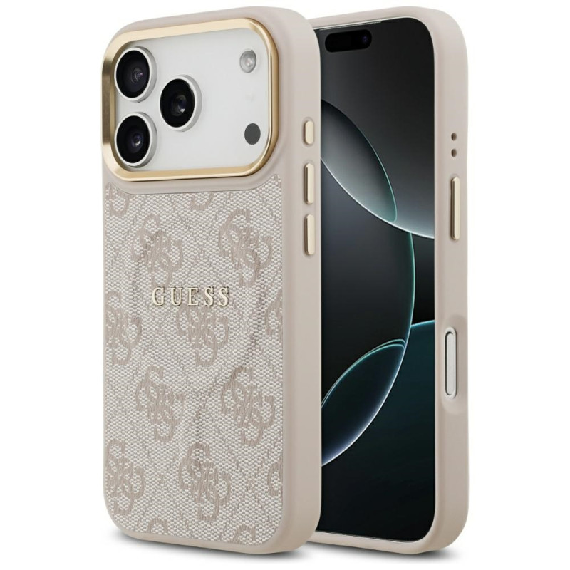 Kryt Guess 4G PU Classic Logo pro iPhone 17 Pro - pink