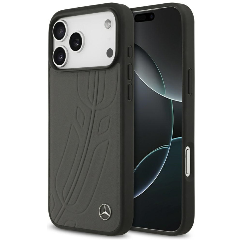 Kryt Mercedes LAUREL pro iPhone 17 Pro Max - černá/šedá