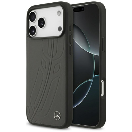 Kryt Mercedes LAUREL MagSafe pro iPhone 17 Pro Max černá/šedá