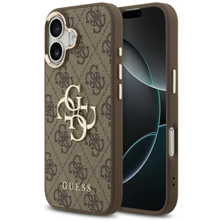 Kryt Guess 4G BIG 4G Classic Logo pro iPhone 17 - hnědá/zlatá