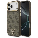 Kryt Guess Triangle Logo MagSafe iPhone 17 Pro Max - hnědá/zlatá