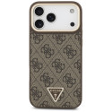 Kryt Guess Triangle Logo MagSafe iPhone 17 Pro Max - hnědá/zlatá