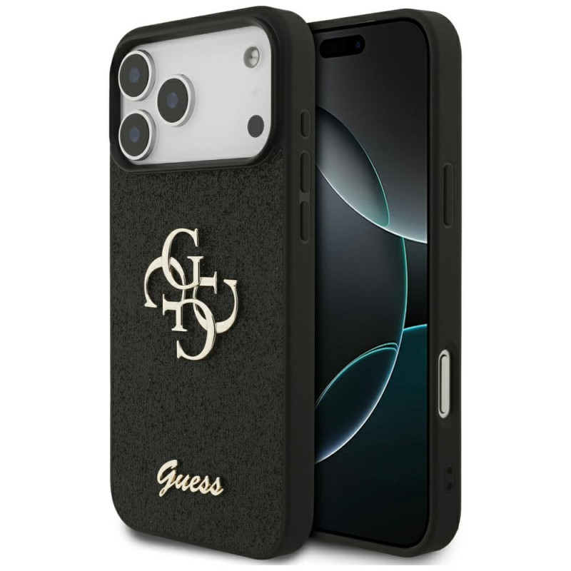 Kryt Guess FIXED GLITTER BIG 4G pro iPhone 17 Pro Max - black