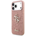 Kryt Guess Fixed Glitter Big 4G iPhone 17 Pro Max - růžová