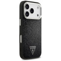 Kryt Guess Glitter Triangle Logo MagSafe pro iPhone 17 Pro černá