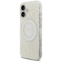 Kryt Guess IML Flowers pro iPhone 17 - bílá