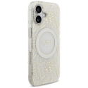 Kryt Guess IML Flowers pro iPhone 17 - bílá