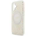 Kryt Guess IML Flowers pro iPhone 17 - bílá