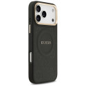 Kryt Guess Peony Hot Stamp MagSafe iPhone 17 Pro Max černý