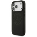 Kryt Mercedes Leather Vintage Logo MagSafe iPhone 17 Pro - černý