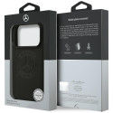 Kryt Mercedes Leather Vintage Logo MagSafe iPhone 17 Pro - černý