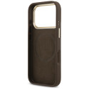 Kryt Guess 4G Logo Plate MagSafe pro iPhone 17 Pro – brown