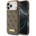 Kryt Guess 4G Logo Plate pro iPhone 17 Pro Max - hnědý