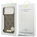Kryt Guess 4G Logo Plate pro iPhone 17 Pro Max - hnědý