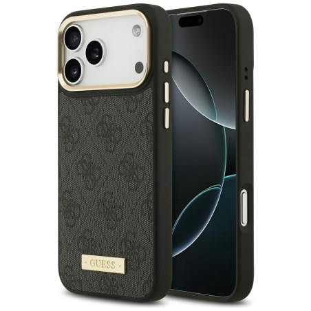 Kryt Guess 4G Logo Plate MagSafe iPhone 17 Pro Max black