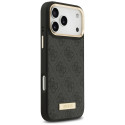 Kryt Guess 4G Logo Plate MagSafe iPhone 17 Pro Max black