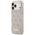 Kryt Guess 4G Logo Plate pro iPhone 17 Pro Max - růžová