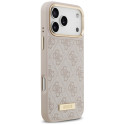 Kryt Guess 4G Logo Plate pro iPhone 17 Pro Max - růžová