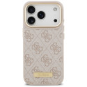 Kryt Guess 4G LOGO PLATE pro iPhone 17 Pro – pink