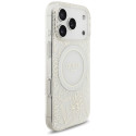 Kryt Guess IML Flowers MagSafe pro iPhone 17 Pro - bílá