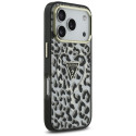 Kryt Guess LEOPARD GLITTER MagSafe iPhone 17 Pro černý
