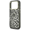 Kryt Guess LEOPARD GLITTER MagSafe iPhone 17 Pro černý