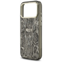 Kryt Guess PYTHON PATTERN MagSafe pro iPhone 17 Pro Max - černý
