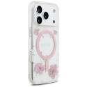 Kryt Guess RESIN FLOWERS Glitter MagSafe pro iPhone 17 Pro