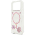 Kryt Guess RESIN FLOWERS Glitter MagSafe pro iPhone 17 Pro