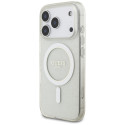 Kryt Guess IML Glitter Pearl iPhone 17 Pro - transparentní