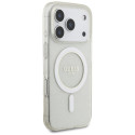 Kryt Guess IML Glitter Pearl iPhone 17 Pro - transparentní