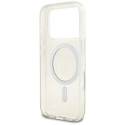 Kryt Guess IML Glitter Pearl iPhone 17 Pro - transparentní