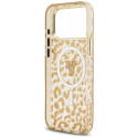 Kryt Guess Leopard Glitter MagSafe iPhone 17 Pro Max - hnědý