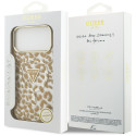 Kryt Guess Leopard Glitter MagSafe iPhone 17 Pro Max - hnědý