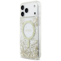 Kryt Guess Resin Bottom Glitter MagSafe iPhone 17 Pro Max - zlatá