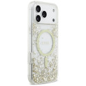 Kryt Guess Resin Bottom Glitter MagSafe iPhone 17 Pro Max - zlatá