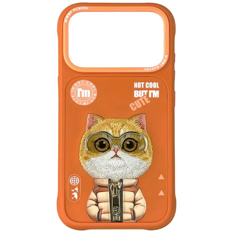 Kryt Nimmy NIMMY COOL&amPCUTE 2.0 pro iPhone 17 Pro - oranžový