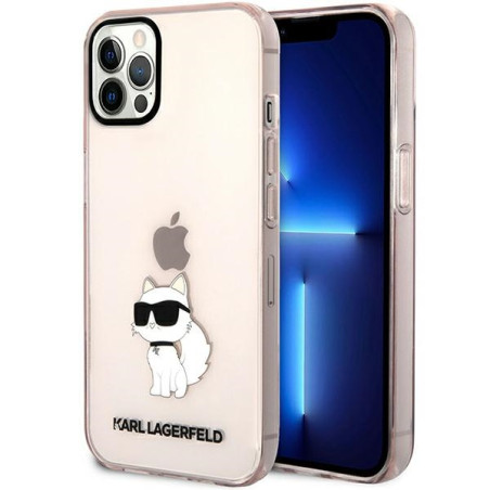 Kryt Karl Lagerfeld CHOUPETTE pro iPhone 12 - růžové