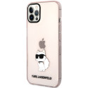 Kryt Karl Lagerfeld CHOUPETTE pro iPhone 12 - růžové