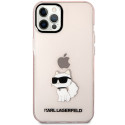 Kryt Karl Lagerfeld CHOUPETTE pro iPhone 12 - růžové