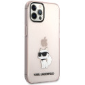 Kryt Karl Lagerfeld CHOUPETTE pro iPhone 12 - růžové
