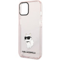 Kryt Karl Lagerfeld CHOUPETTE pro iPhone 12 - růžové